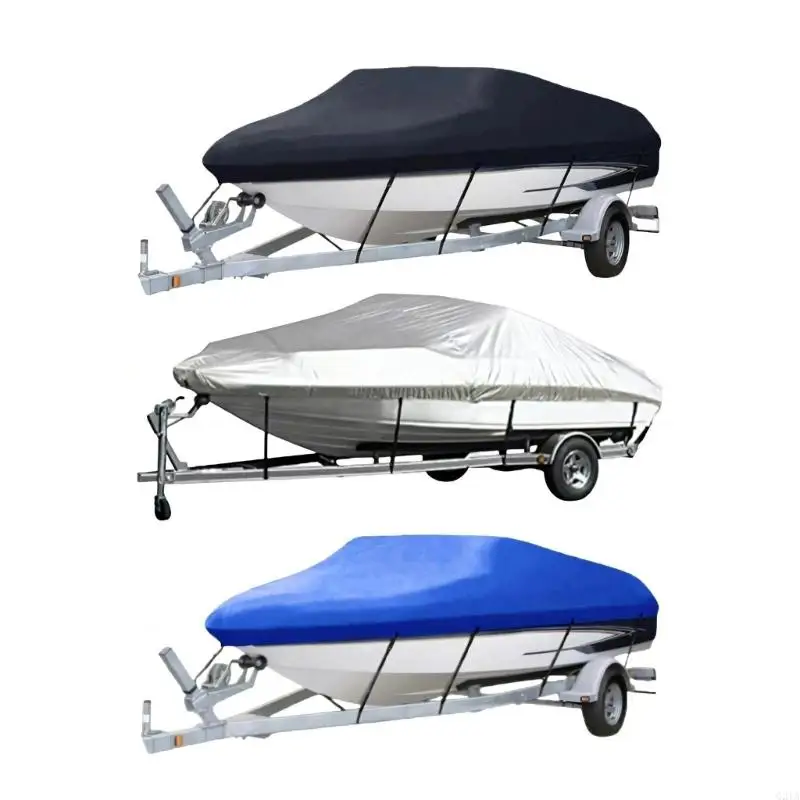 Waterproof Cover Trailerable Boat Cover Fits V Hull Vessels 17 to 19 Feet Use