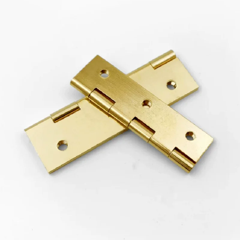Antique Copper Finish Customizable Brass Square Corner Folding Door Hinge for Gates - Any Size Brass Door Hinge for Windows