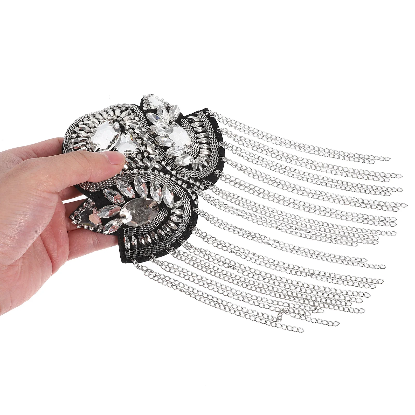 

1Pair Vintage Shoulder Epaulets Decor Premium Metal Fringe Tassel Badge for Suit Jacket Coat Punk Costume Fashion Accessory