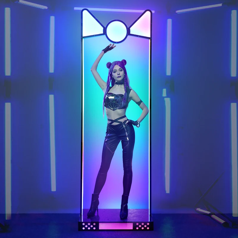 

Nightclub, bar, illuminated point, stage, free customized logo, stainless steel atmosphere, interactive props, dance platform
