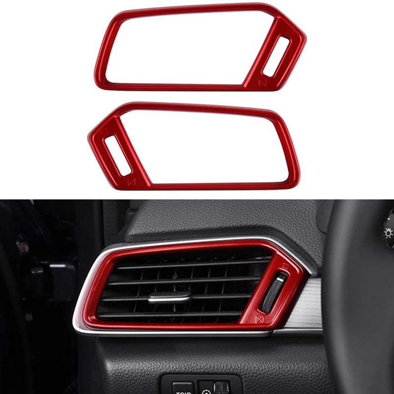 Red Air Conditioner Outlet Cover ABS Center Console Trims Auto Interior Decoration For Honda Accord 10Th Gen 2020-2018