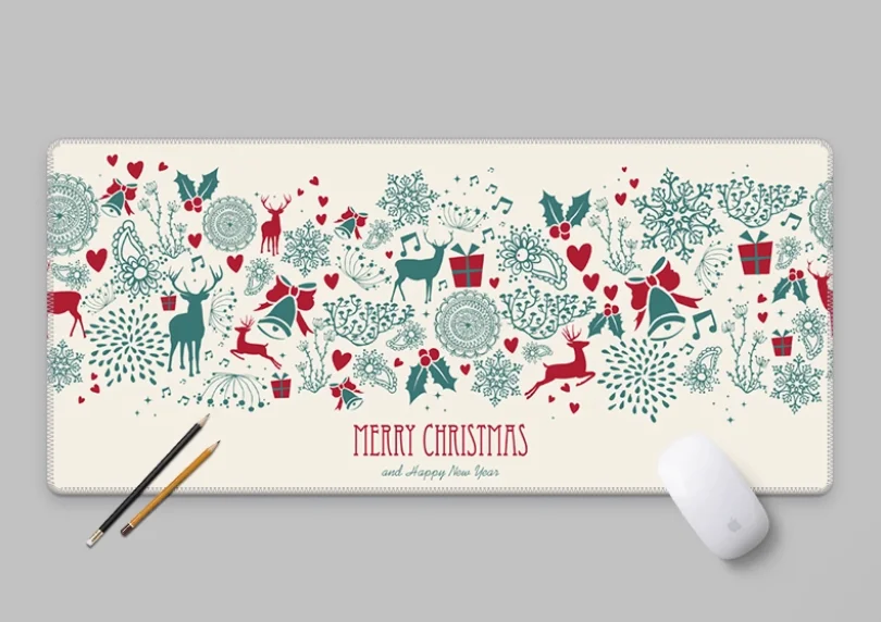 

Christmas Deskmat Natural Rubber Pad Kawaii Gaming Desk Mat Anime Mats on The Table Mouse Carpet Mousepad Gamer Mat Rug Keyboard