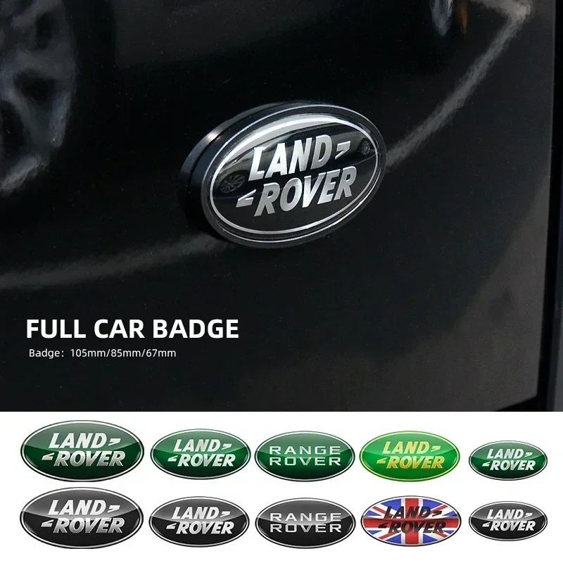 

67mm 72mm 85mm 105mm Car Front Grille Trunk Badge Sticker Body Sticker Land Rover Range Rover Evoque Discovery L322 Defender