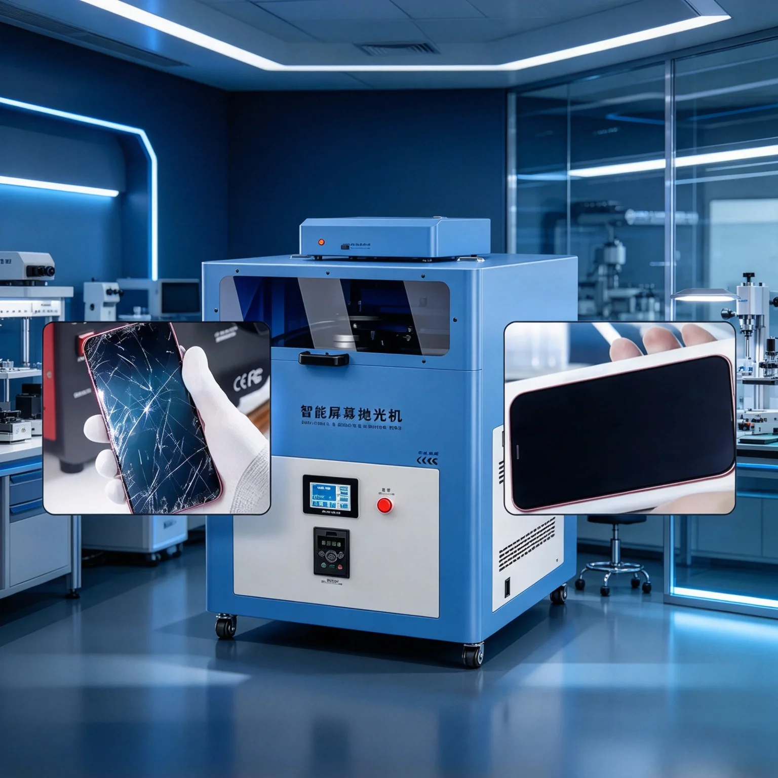 Phone Screen Grinding Milling Water Polishing Machine LCD Glass 938M 938 938L 2/4/8 Stations 1000W for Mobile Phone LSD Screen