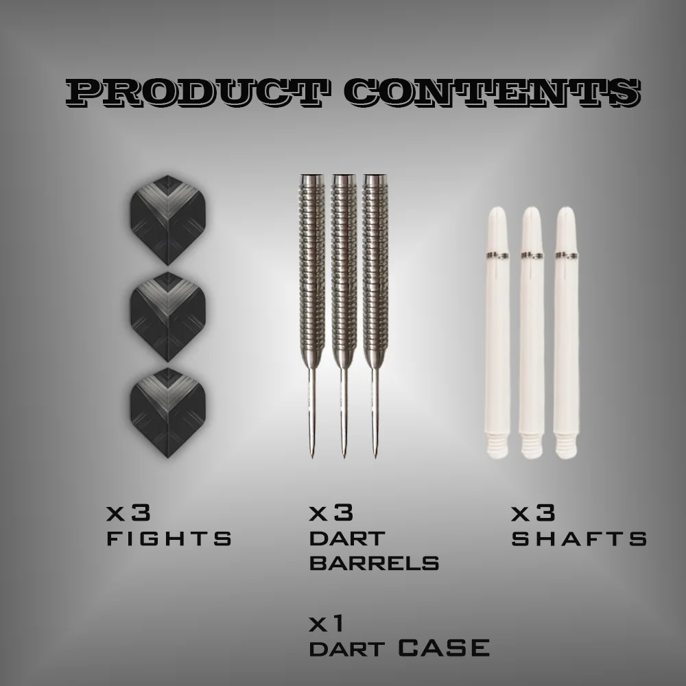 WEDARTER Professional Tungsten Steel 90% Darts Set – 22g High-Performance Hard Darts, Shafts and Flight Accessories