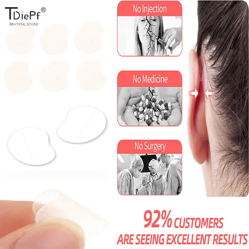 2/4/6/8Pcs Small Portable Invisible Protruding Ears Correctar Tape Ear Aesthetic Correctar Without Surgery Beauty Makeup Tool