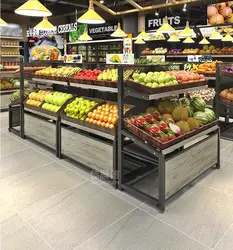 Fruit shelf display shelf fresh supermarket vegetable shelf commercial store fruit and vegetable store shelf