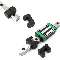 1pcs Black MGN9 MGN12 MGN15 HGR15 HGR20 EGH15 EGH20 Linear Guide Rail Limit Block Positioning Ring Slider Limit Fixed Block CNC