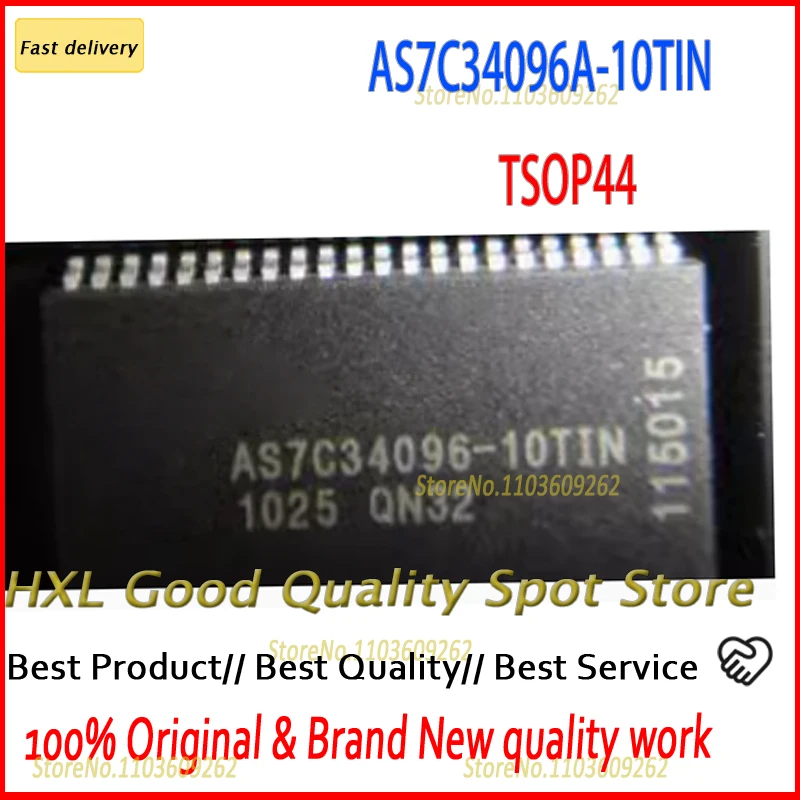 Original Genuine 5PCS /lot   AS7C34096A-10TIN AS7C34096A-10TCN AS7C34096A AS7C34096 TSOP-44  in stock ic