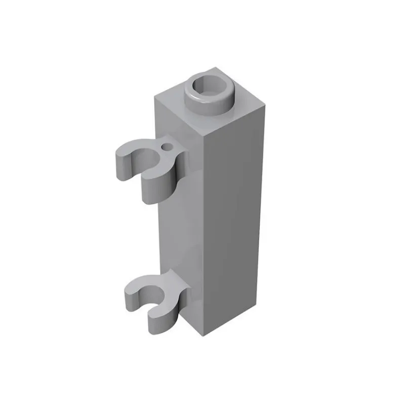10pcs 60583 technology education building block parts 1x1x3 with 2 vertical clamp bricks