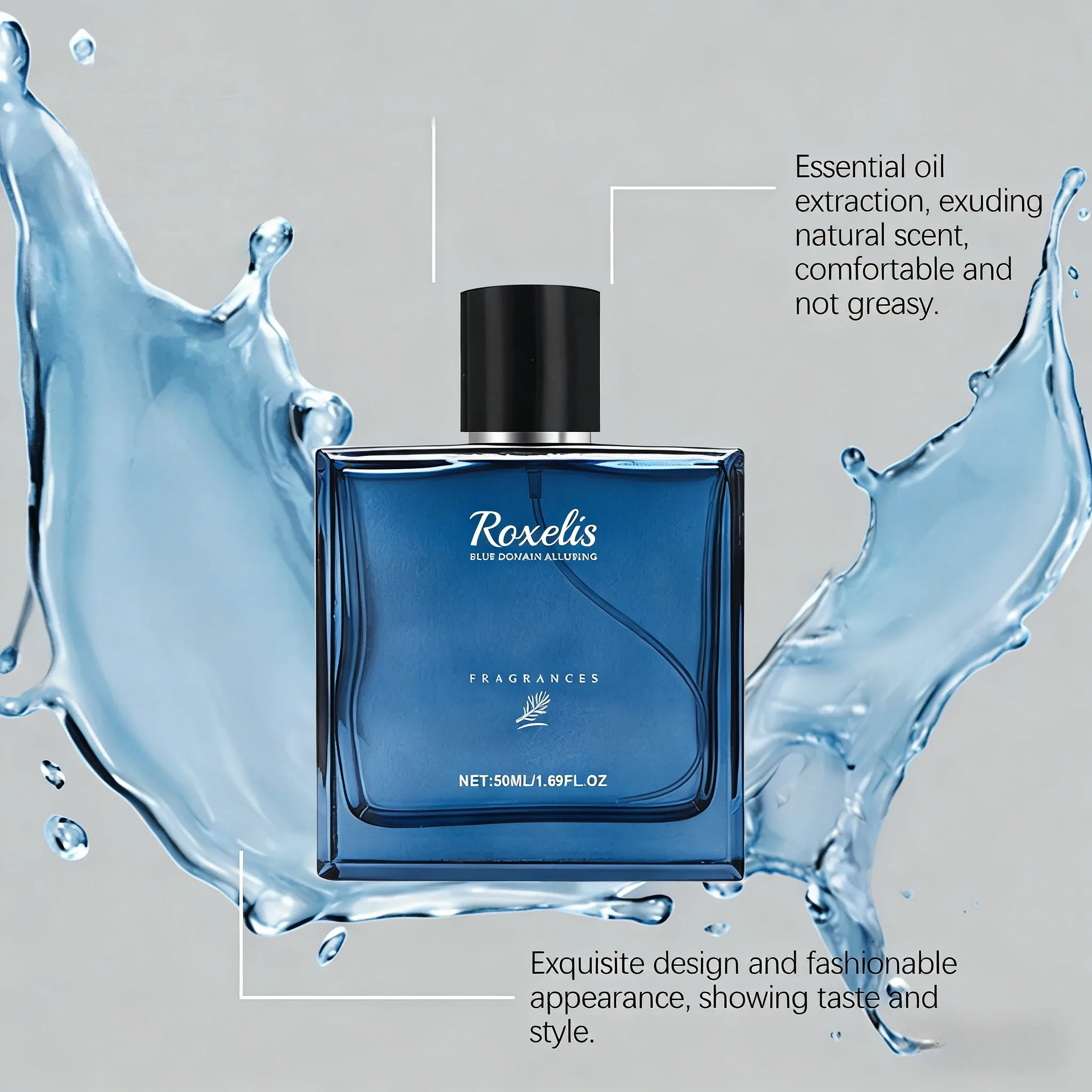 

50ml Men's Fragrance Spray Fresh & Long-Lasting Scent Ideal for Dating & Social Occasions