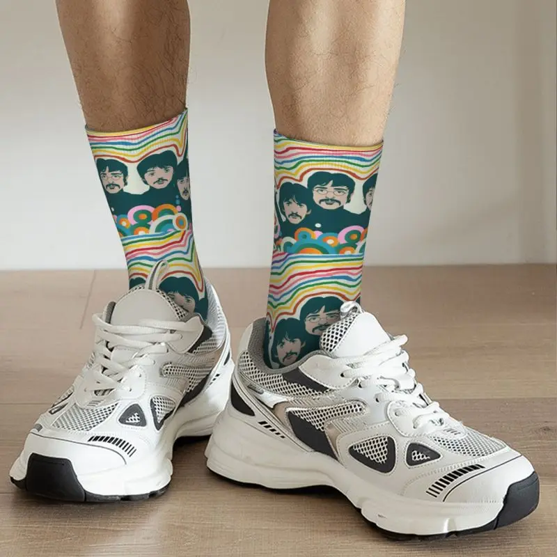 Harajuku Heavy Metal Rock The Beatle Socks uomo donna Warm 3D Print calzini sportivi da calcio