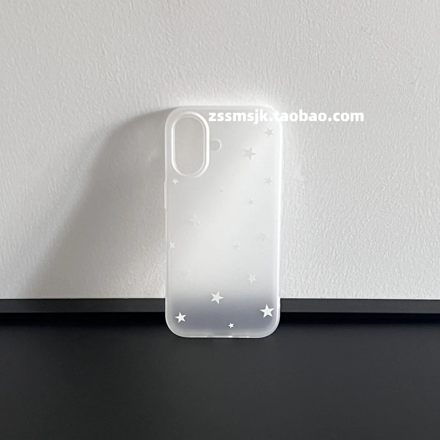 Korean Ins Full Screen White Star Matte Phone Case For iPhone 17 16 E 15 14 13 12 11 Pro XR X Max 7 8 Plus Mini Y2K Cover ﻿ - view 3