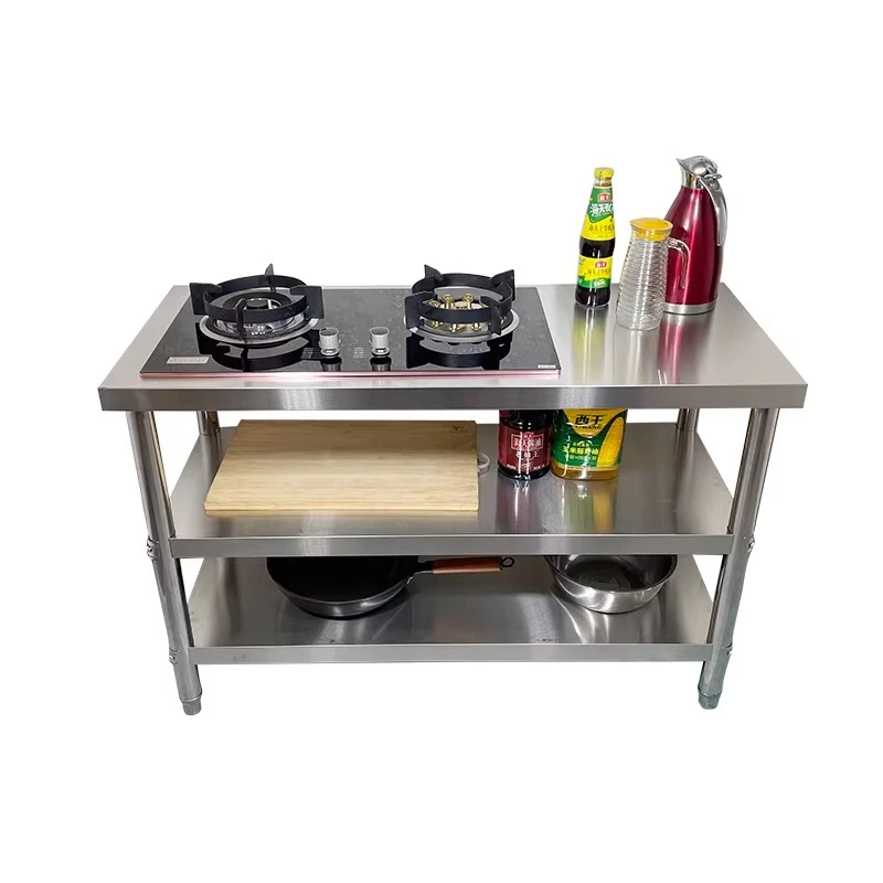 

Stainless steel stove, kitchen gas stove storage rack, natural gas stove rack, floor-standing built-in stove rack for rental hou