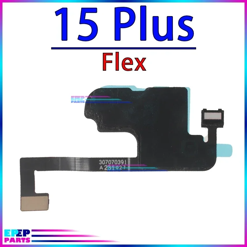 Proximity Light Sensor Flex Cable of Front Top Sound Ear Earpiece Speaker for IPhone 13 14 15 + Mini Pro Max Plus (No Earpiece)