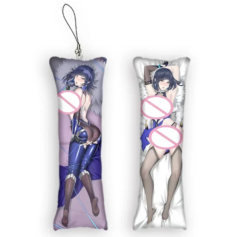 

New Pattern Hot Selling Item Hot Game Genshin Impact Yelan Mini Body Pillow Keychains Cute Small Dakimakura Anime Pendant