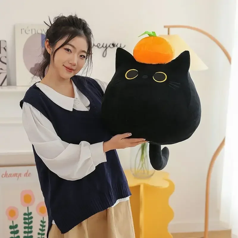 

Stuffed Animals Plush Black Cat Plush Toy Kawaii Soft Doll Pillow Room Decoration Brithday Gift for Best Friend or Children