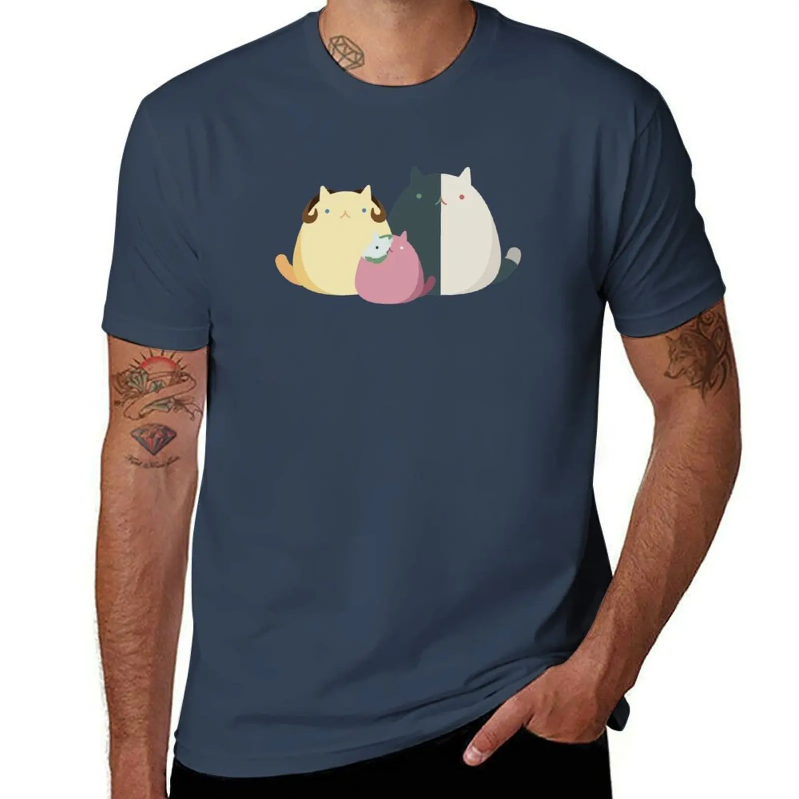 

cats Tubbo, and Ranboo, Michael T-Shirt Summer Sports Quick Dry T-Shirt