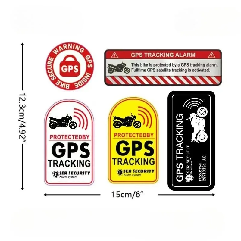 1 PCS Bicycle Motorcycle GPS Sticker Scooter Anti-Theft Warning Sticker Tracking Reflective Waterproof Bike Accessories