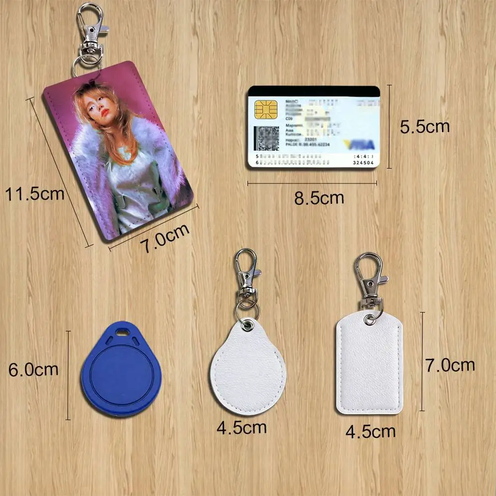 Back In Love Suki Waterhouse Cartoon Singer Anime Card Keychain Fashion Pendant Bag ID Door Card Case Bus Card Cute Adult