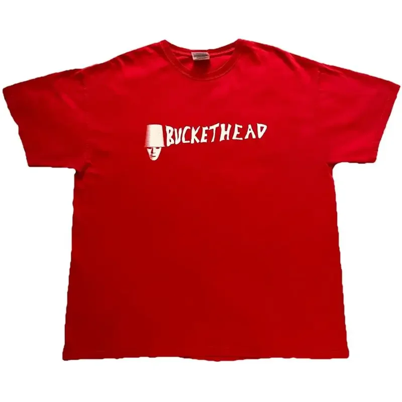 Rare Vintage 2000s Buckethead T Shirt Red Size XL Brian Patrick Carroll