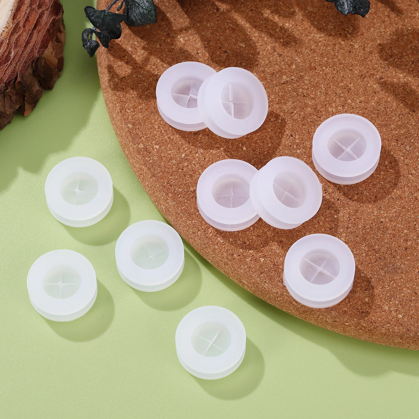 

20pcs Straw Hole Plugs Silicone Plugs For Wooden Lids Portable Jar Lid Sealing Gasket Dust Insect Proof Easy Clean