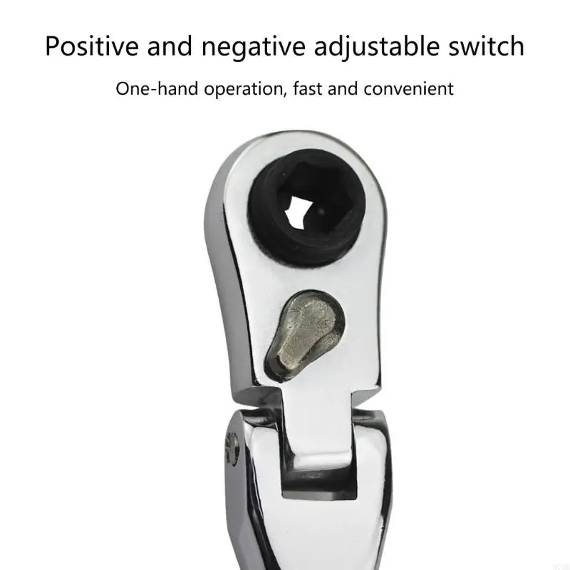 97QD Portable Micro Ratchet Cờ lê để đạp xe DIY dự án Ratchet Ratchet