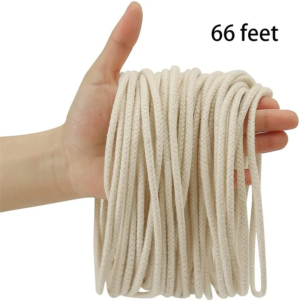 

Candle Wicks Oil Wicks Camping Porch Parts Pure Cotton Round 16*7mm 6.7\" Lighting Tool For Alcohol Lamp 50 Pcs