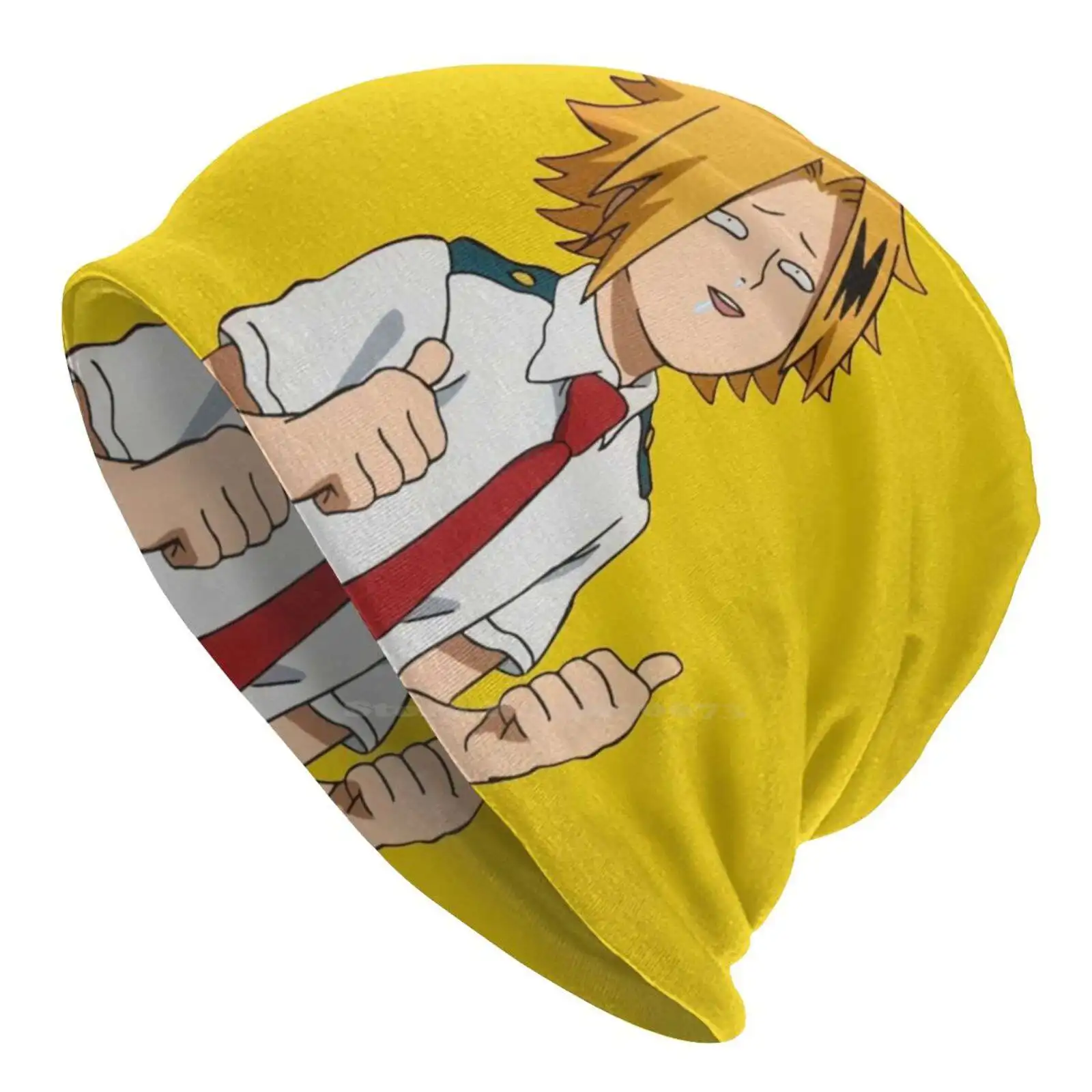 Denki Kaminari Knitted Hat Warm Beanie Outdoor Caps Bnha Boku No Hero Academia Mha Denki Kaminari Kaminari Denki Anime Chibi