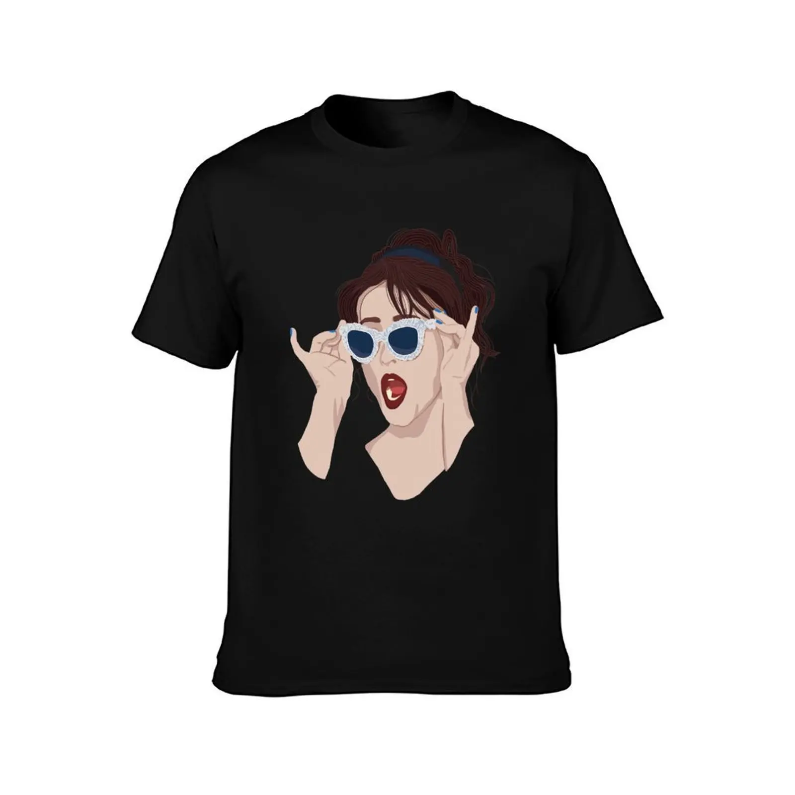 Helena Bonham Carter T-Shirt Non-Shrink Basic Cotton T-Shirt