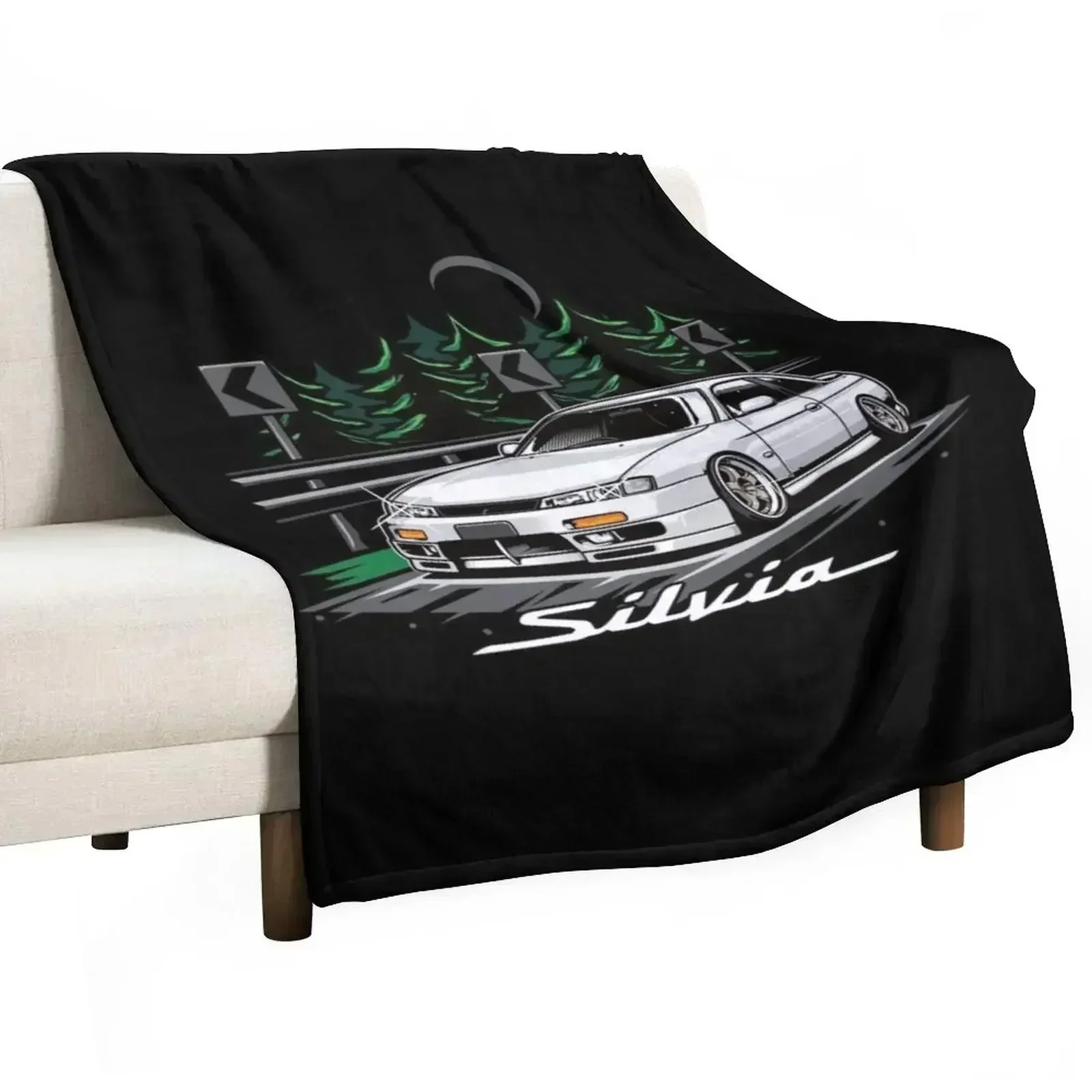 Silvia s14 Kouki Throw Blanket manga Flannel Fabric Sofa Soft Plush Plaid Single Nap Blankets