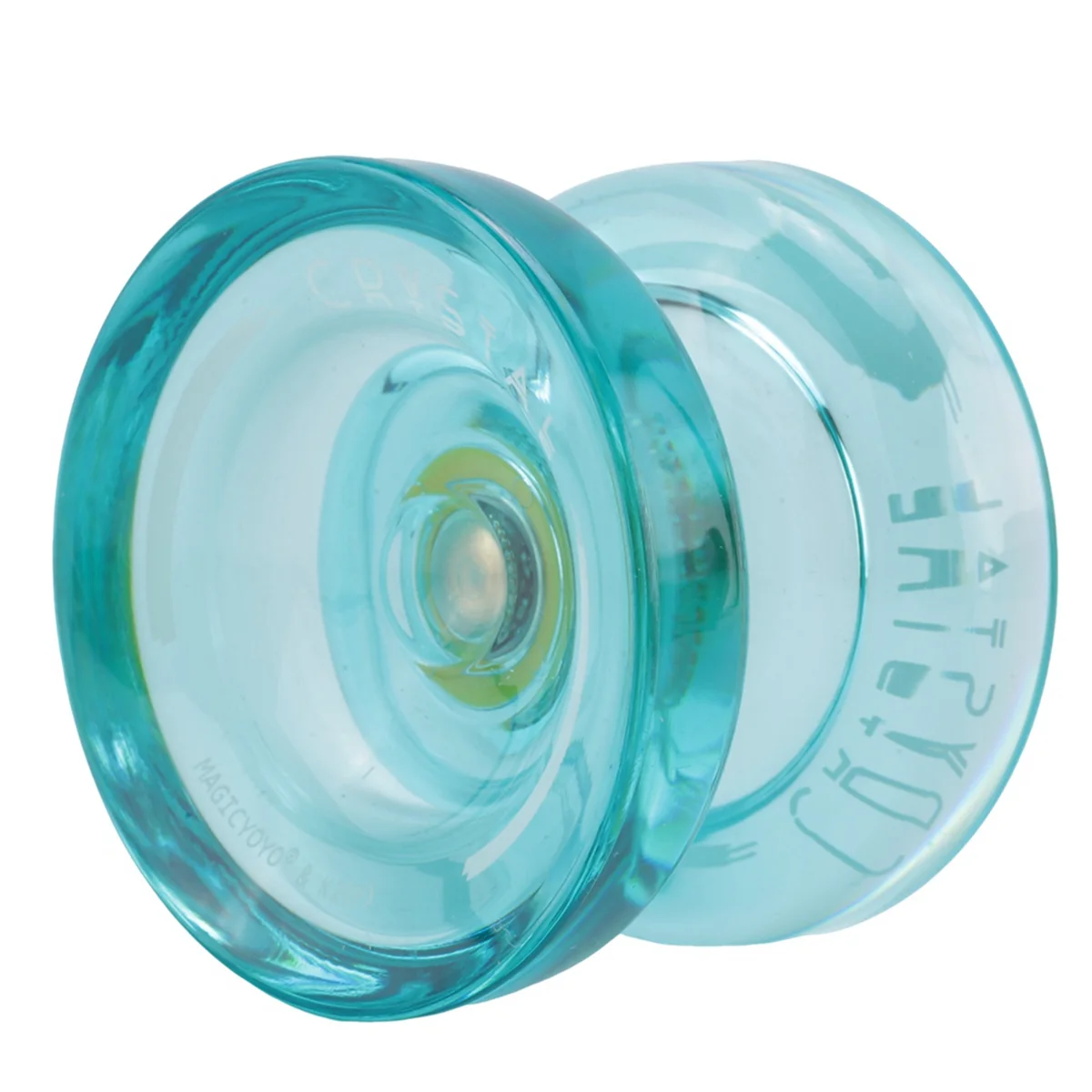 MAGICYOYO K2 Plus Crystal Responsive Yoyo,Dual Purpose Yo-Yo with Replacement Unresponsive Bearing for Intermediate,Green