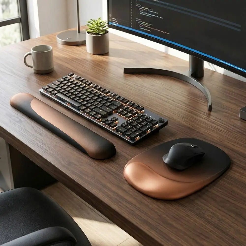 Ergonomic Wrist Support Mouse Pad Slow Rebound Non-Slip Keyboard Hand Cushion Comfortable Creative Mouse Palm Mat