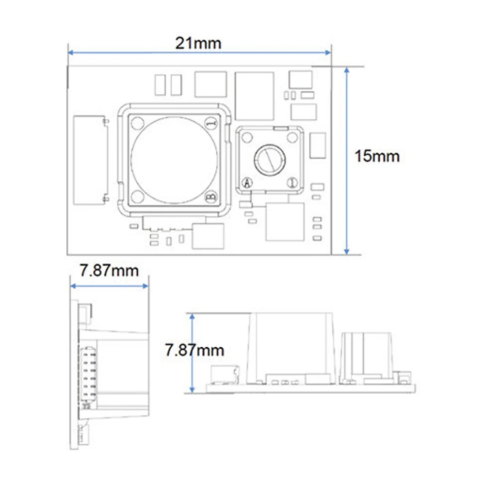 20M Laser Rangefinder Module High-Integration DToF Sensor High-Precision Infrared Industrial Centimeter-Level Module