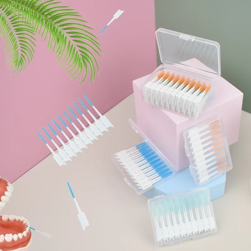 3Box/Set Oral Cleaning, Silicone Toothbrush, Interdental Brushing, Gap Brushing, Silicone Toothpick, Threaded Tool
