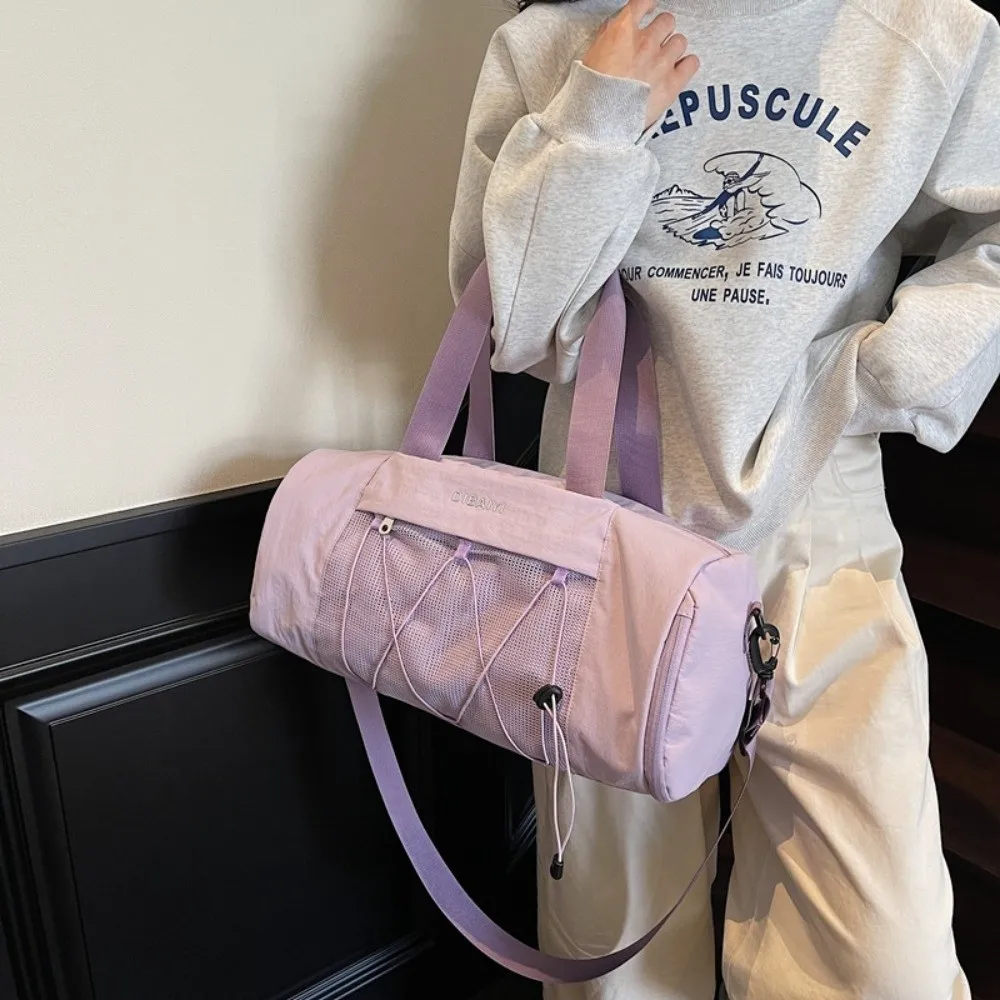 

Korean Style Travel Luggage Bag Large Capacity Waterproof Sports Fitness Handbag Dry and Wet Separated Single Shoulder Gym Bag