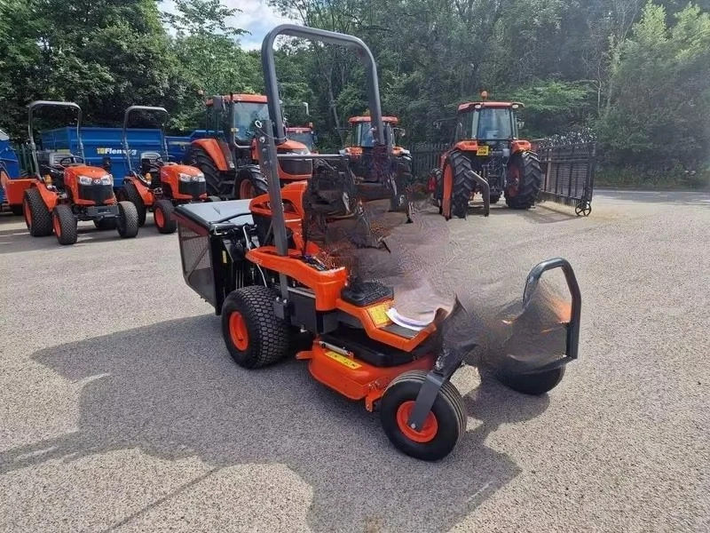 Electric industrial lawn mower with zero to two stroke function