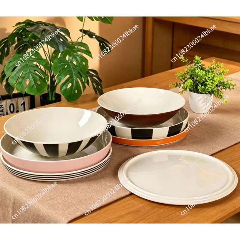 Compact round ball-shaped dinnerware set - chic, high-value, and space-saving bowl and plate combination AAAA