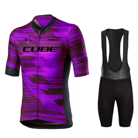 Rvouei Cube Pro Team 사이클링 저지 세트 여름 자전거 통기성 남성 MTB 자전거 의류 Maillot Ropa Ciclismo 유니폼 슈트 Rvouei Cube Pro Team 사이클링 저지 세트 여름 자전거 통기성 남성 MTB 자전거 의류 Maillot Ropa Ciclismo 유니폼 슈트