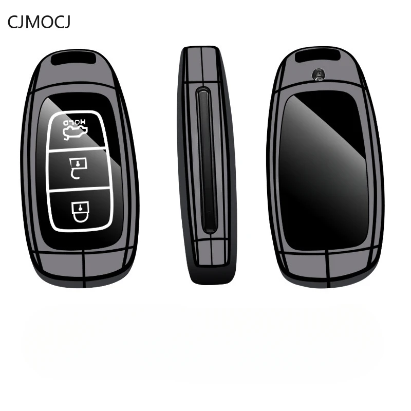 

Premium Key Case for Hyundai 11th Gen Sonata/New Santa Fe/IONIQ - Protective Cover Keybag Keychain
