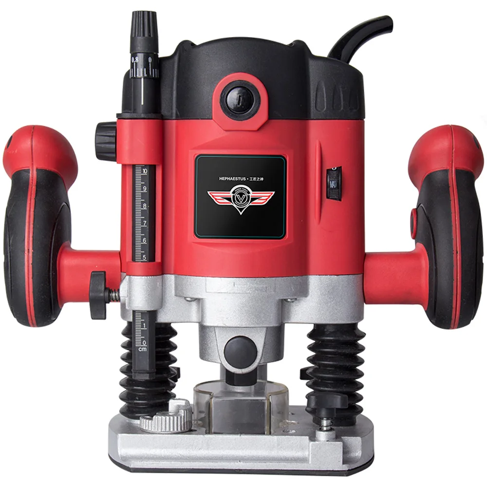 2100W Woodworking Electric Trimmer  Wood Engraving Slotting Trimming Machine Carving Router Slotting With Milling Cutter