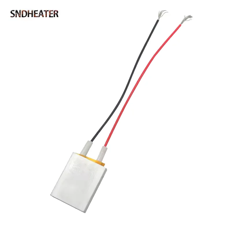 SNDHEATER 25x20x5MM Aluminum PTC Heating Element 5V 2 Wire Square Replacement 40C 100C 180C Heater Plate for Air Blower 2PCS