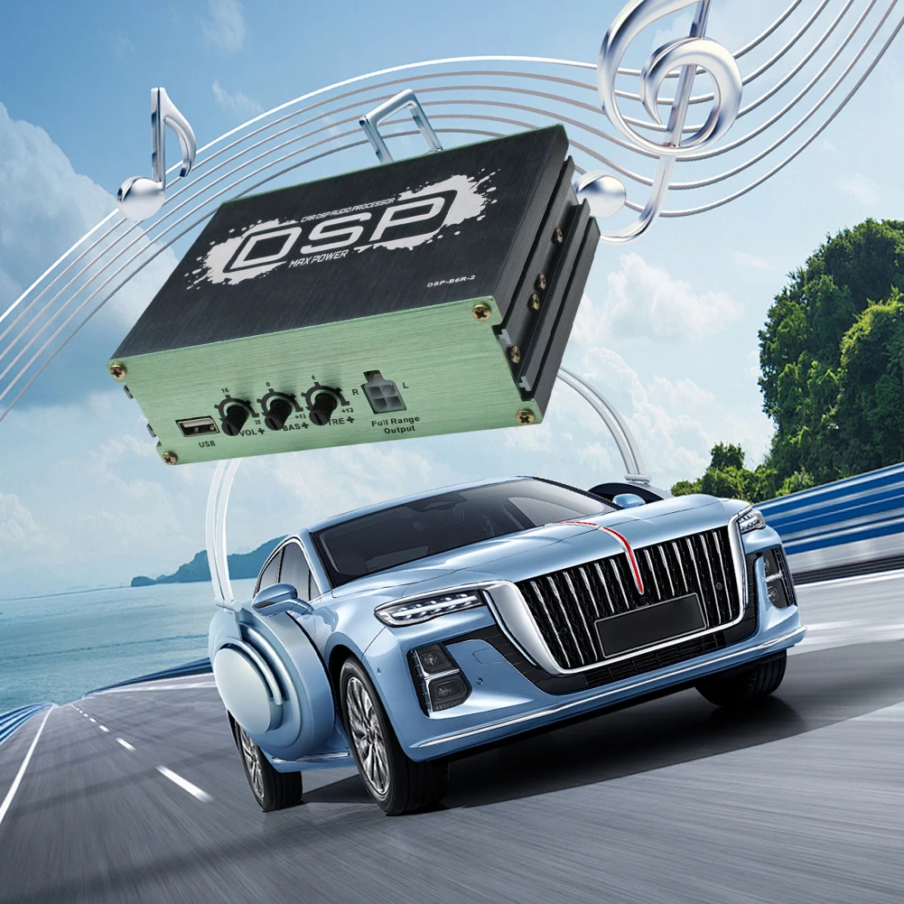 

Audio Digital Sound Processor 6-Channel Output DSP Car Equalizer Navigation Sound Quality Enhancement Effect Car Accessories