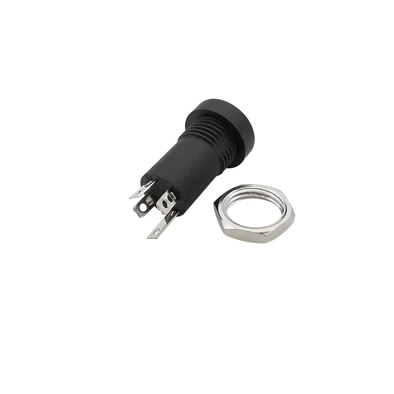 10 peças PJ-392A 3.5mm 4 pinos jack fêmea áudio fone de ouvido conector estéreo porca montagem em painel trrs 4 pólo 3.5mm adaptador de tomada de áudio