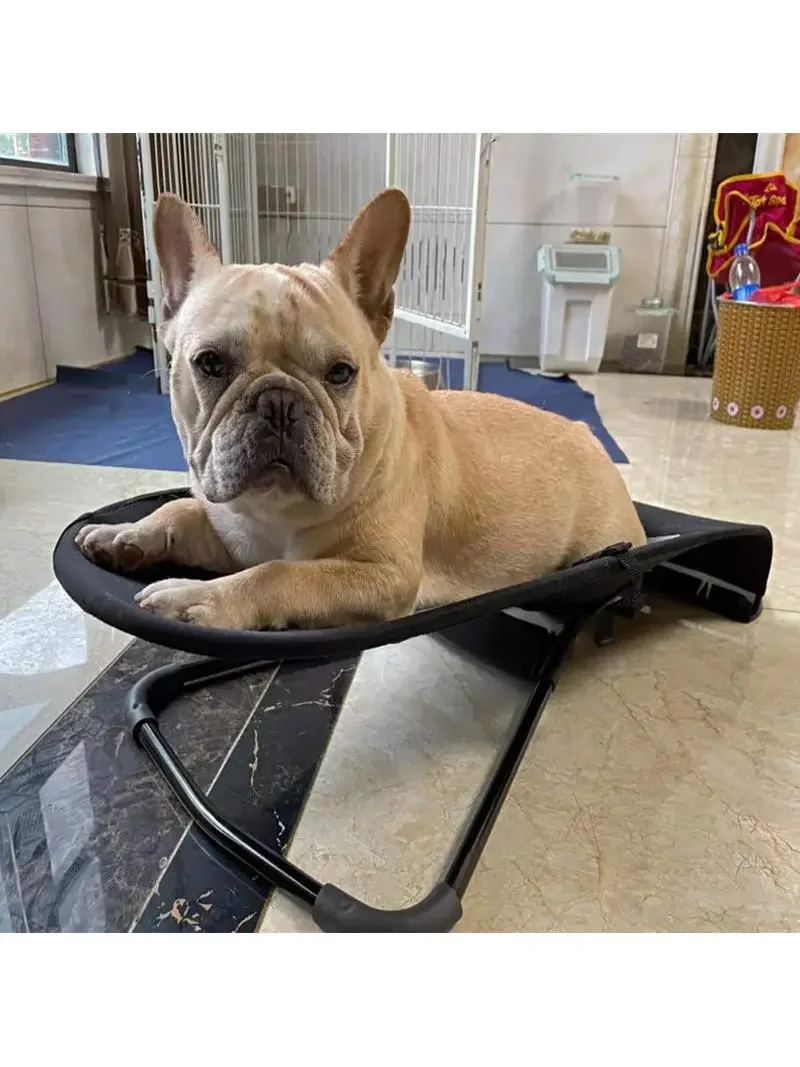 Foldable Pet Swing Rocking Chair, Lightweight Mesh Recliner Bed, Rest Seat for Kitten Puppy Daily Nap