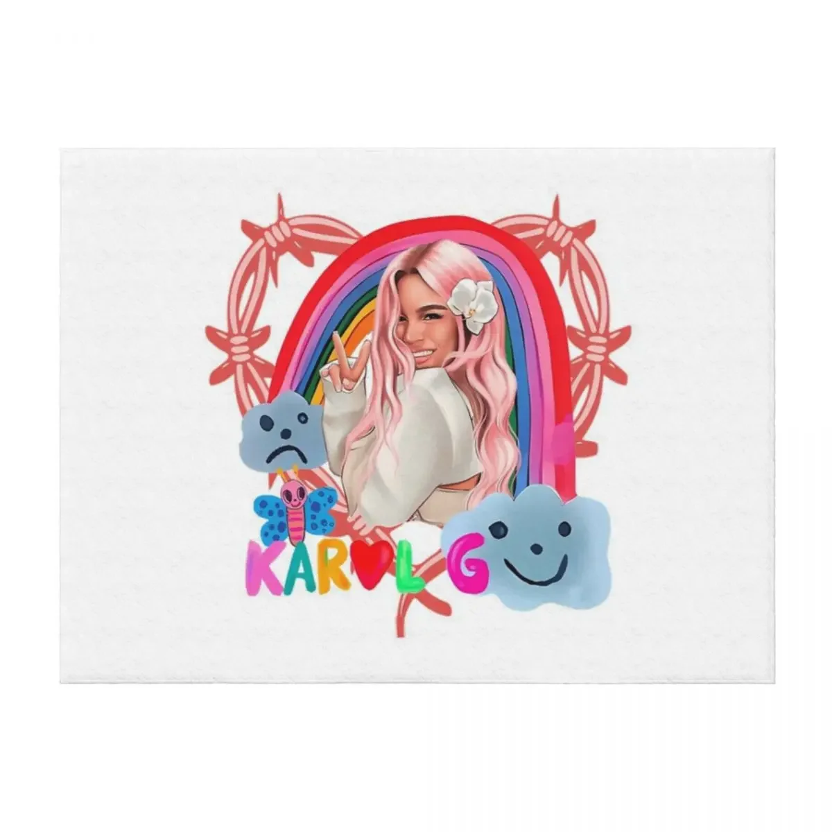 مانانا سيرا بونيتو كارول جي 2023 - كارول سيرينيتا، ما؟ أنا سمر بونيتو، بيكوتا وشم على شكل قلب، أطفال، بطانية رمي بيكوتا كارو #1