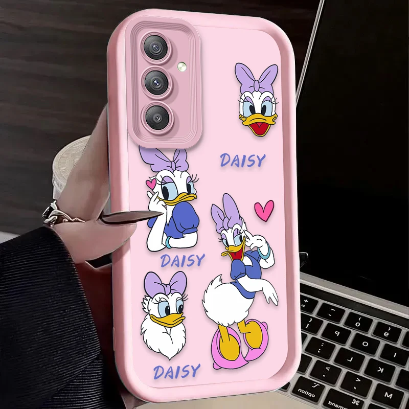 Luxus Disney Donald Duck Daisy Hülle für Samsung Galaxy A35 A55 A15 A25 A16 A06 A05 A05S A24 A13 A23 A12 A22 A32 A52 A71 A51 4G