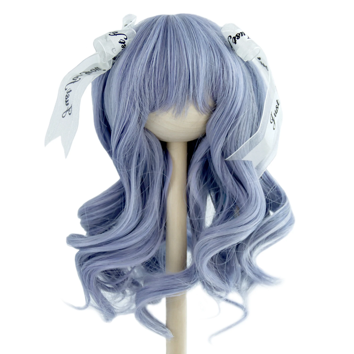 18 inch American Doll Wig Synthetic Fiber Long Blue Curly For Girls Hair 26CM Head Doll Accessories