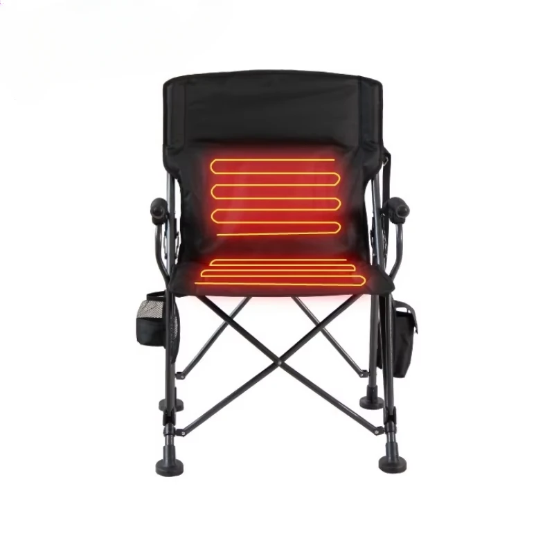 USB Outdoor Camping Portable Heated Folding Chair Suitable For Fishing, Camping And Office