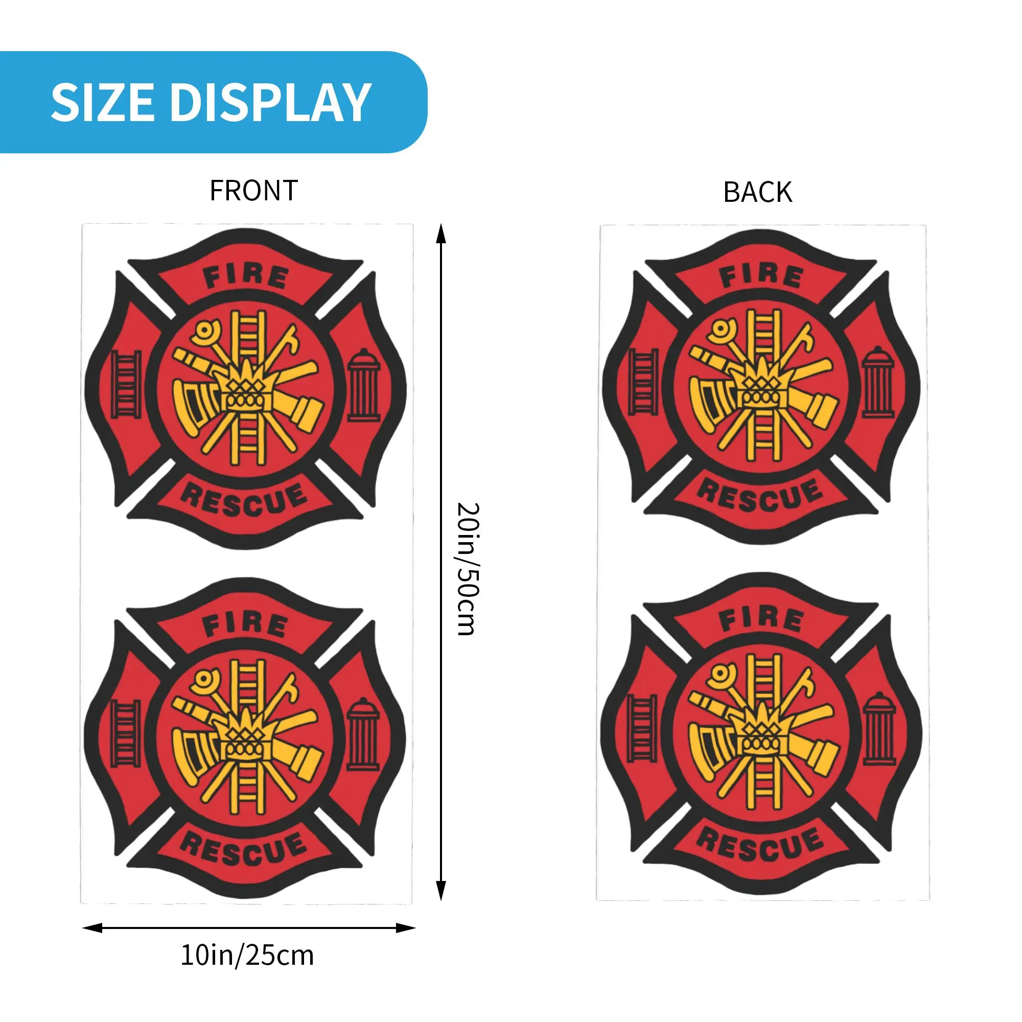 Fire Rescue Firefighter Best Bandana Neck Gaiter Windproof Face Scarf Cover Men Women  Headband Tube Balaclava